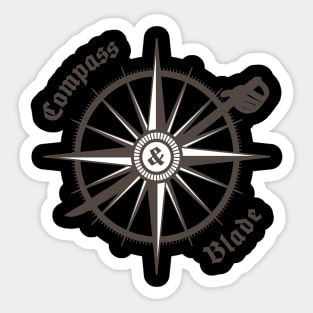 Compass and Blade Logo Sticker